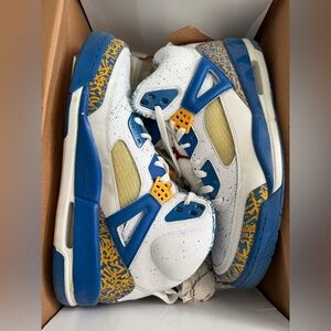 Air Jordan Spizike "Do the Right Thing" sneakers in Blue and Yellow size 12